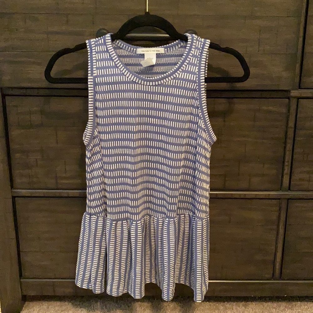 Women’s peplum tank top